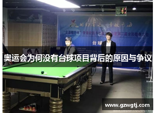 奥运会为何没有台球项目背后的原因与争议